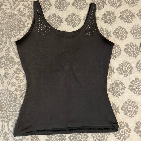 Gray sequin tank top - Picture 1 of 4